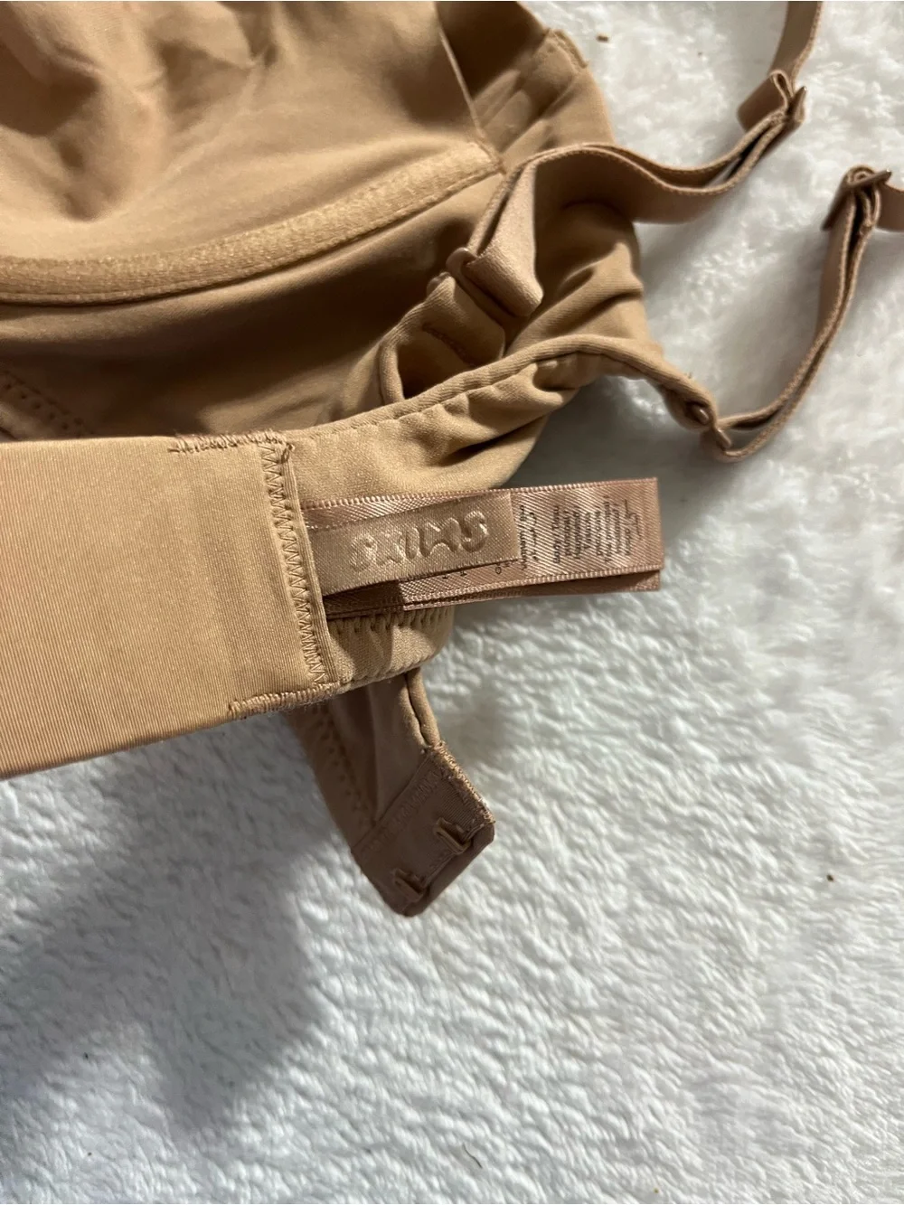 NEW Skims Fits Everybody UNLINED DEMI BRA 32DDD Clay ? Smoothing Underwire Nude - Picture 7 of 14